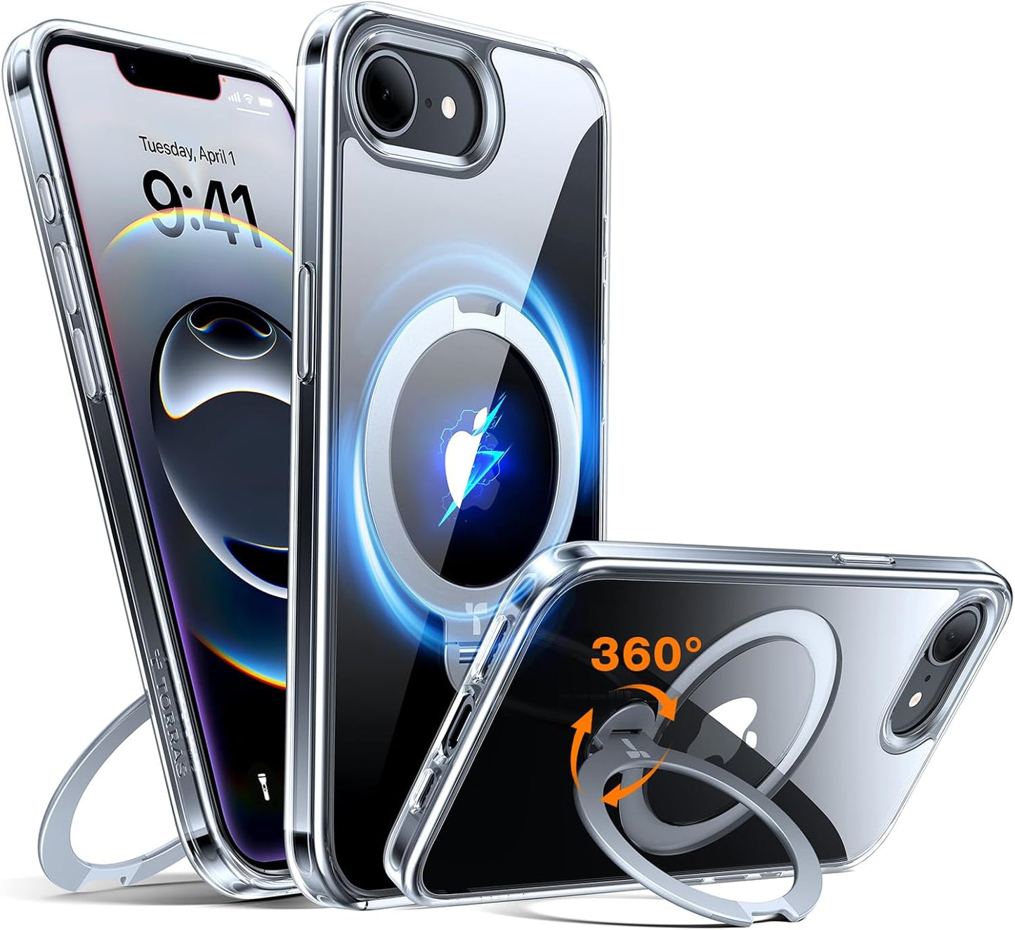 TORRAS 360 Spin Case for iPhone 16e - Ultimate Protection & Style