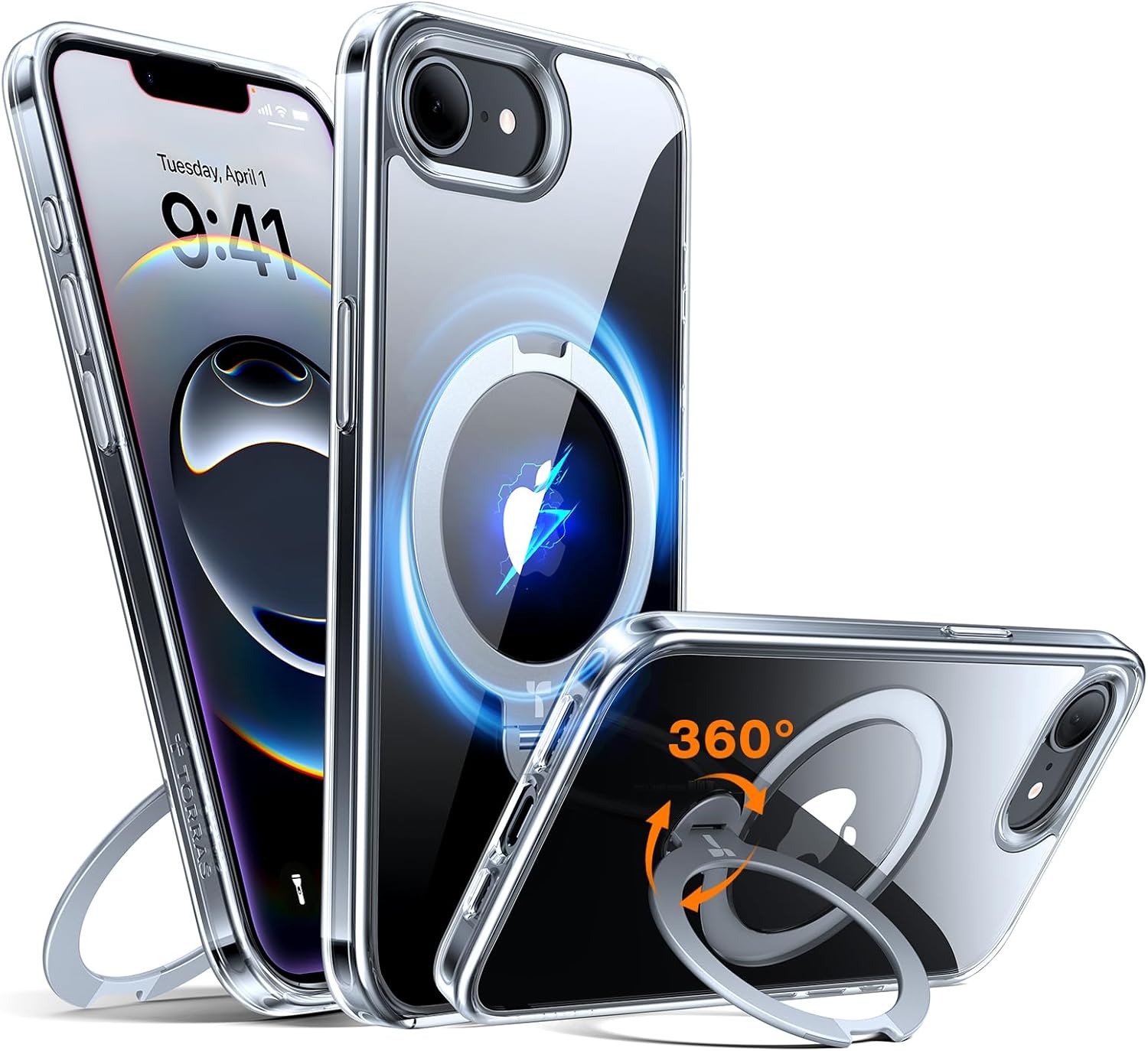 TORRAS 360 Spin Case for iPhone 16e - Ultimate Protection & Style