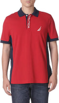 Men's Performance Pique Polo - Short Sleeve Color Block Comfort