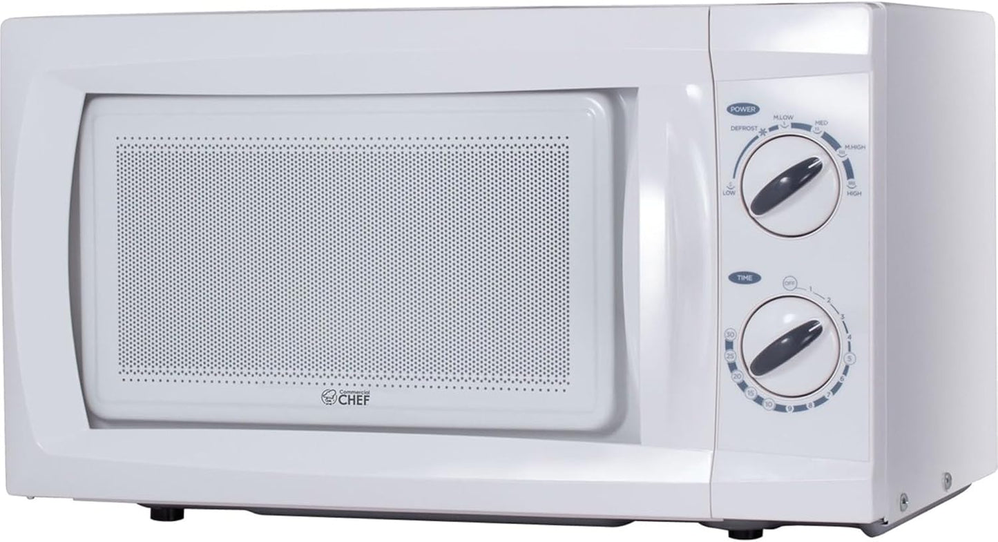 COMMERCIAL CHEF 0.6 Cubic Foot Microwave for Fast Meals