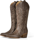 IUV Cowboy Boots For Women Mid Calf Snip Toe - Handcrafted Style our