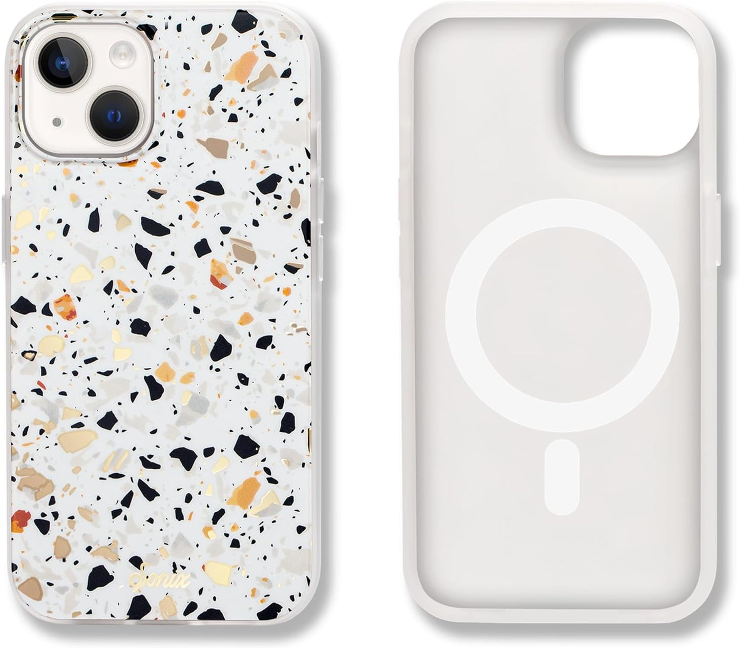 Sonix Case for iPhone 15, 14, 13 | Marble Terrazzo Design