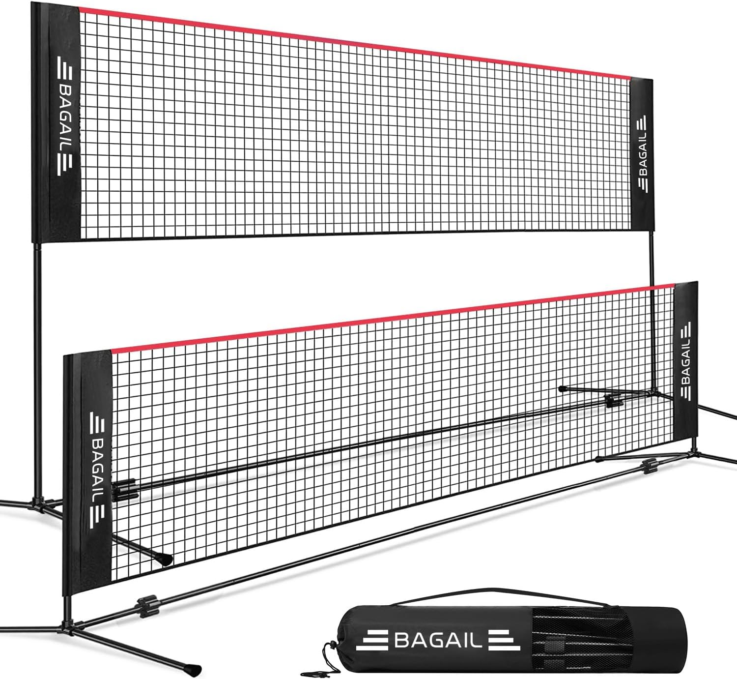 BAGAIL Badminton Net - Adjustable Height for Indoor and Outdoor Fun