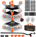 Furniture Dolly 5 Wheels Heavy Duty with Removable Side Guards