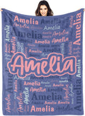 Personalized Flannel Blanket with Name (60in x 80in) - Cozy Throw