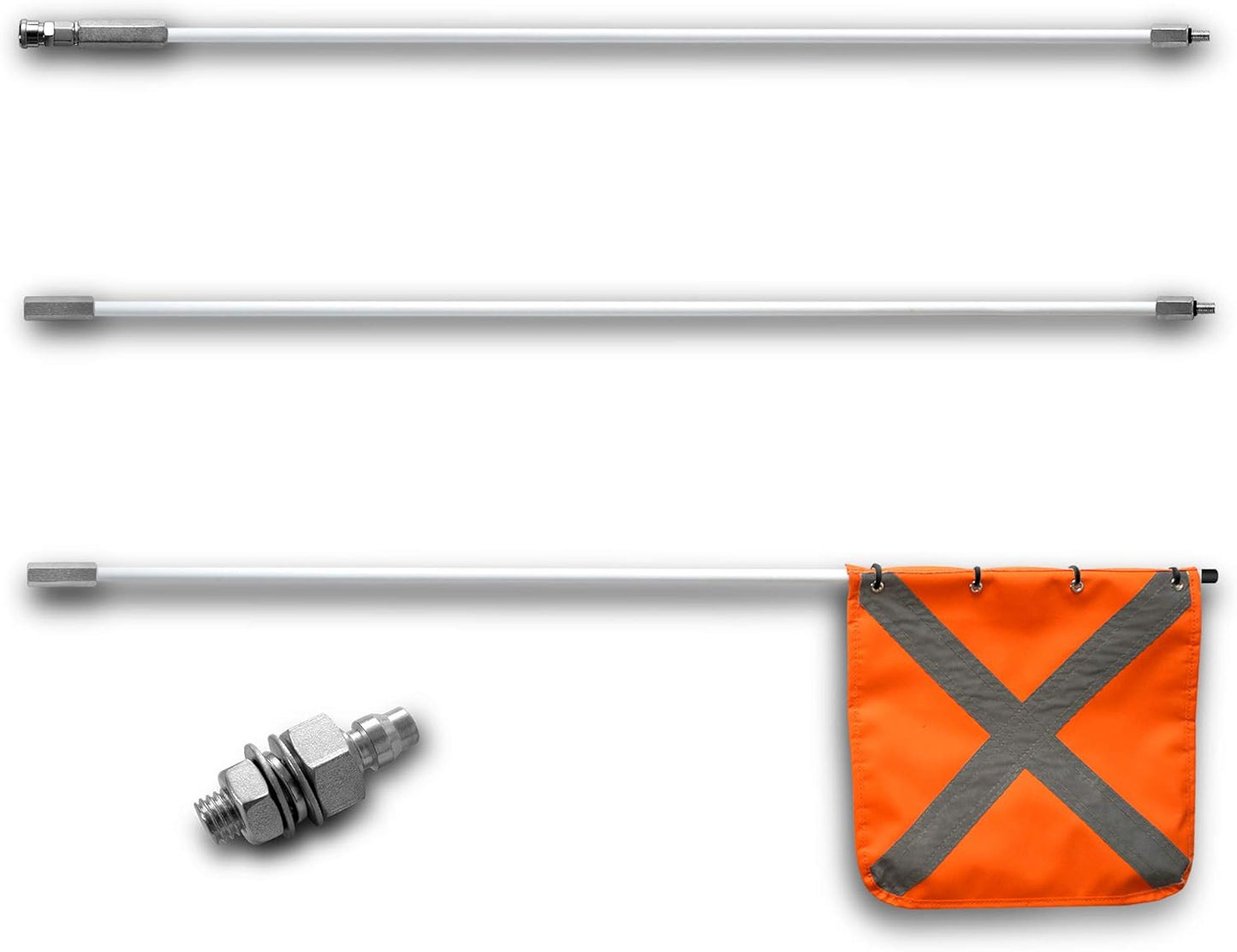 Safety Flag with Quicker Connector Base for Offroad Vehicles