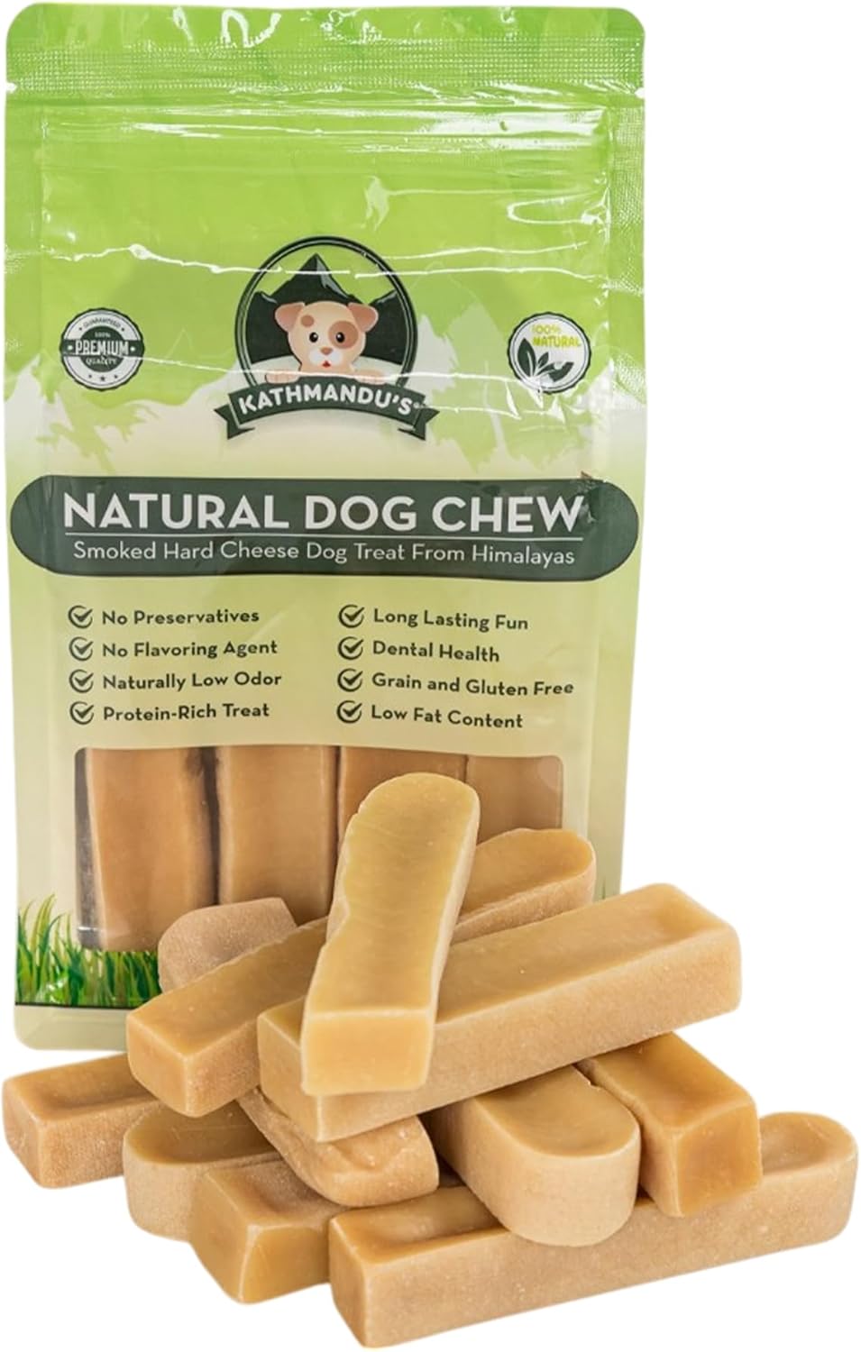 Authentic Himalayan Yak Cheese Dog Chews - Pack of 10 Treats