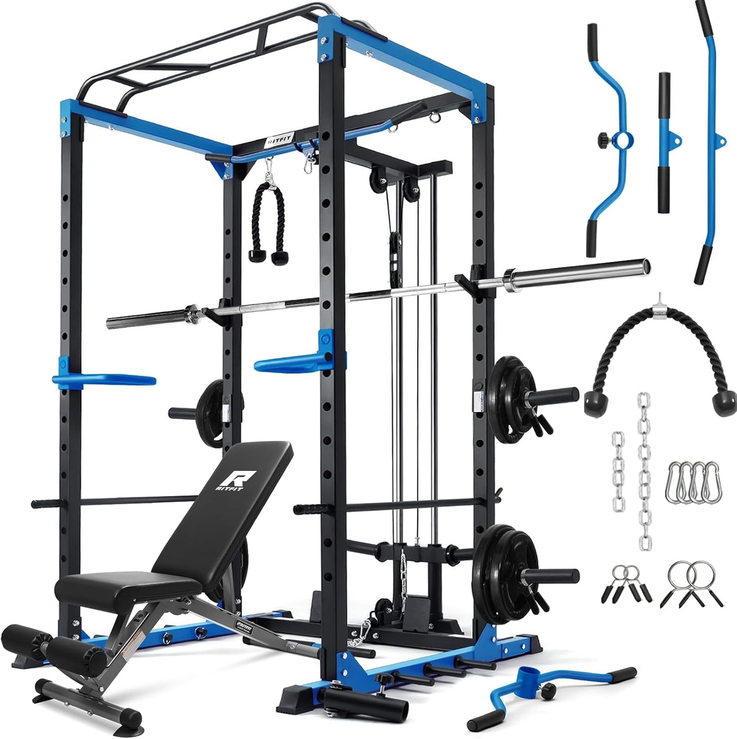 RitFit Power Cage: 1000 LBS Capacity & Multi-Function
