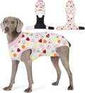 Dog Recovery Suit for Surgery - Fruit Pattern, Size L Comfort Fit