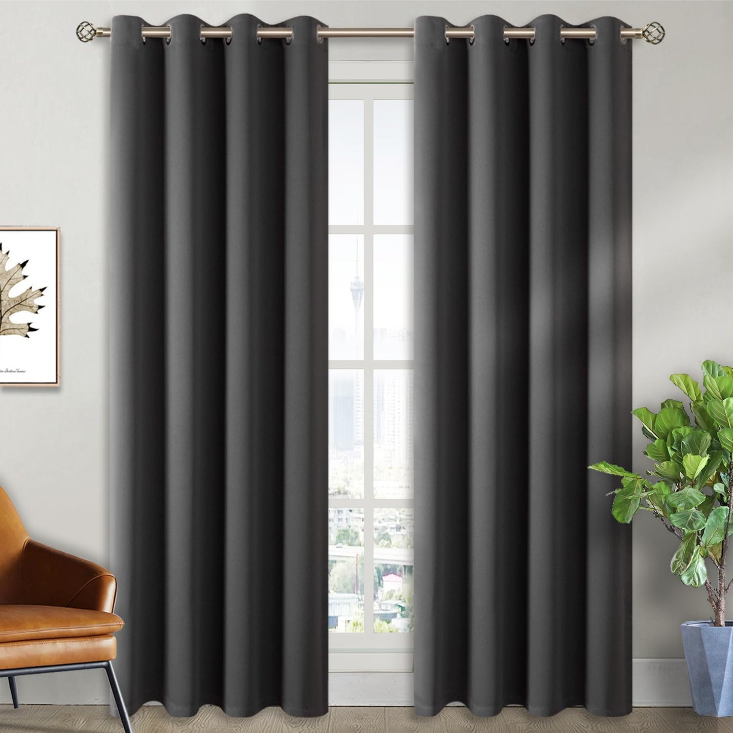 BGment Blackout Curtains - Thermal Insulated Room Darkening Panels