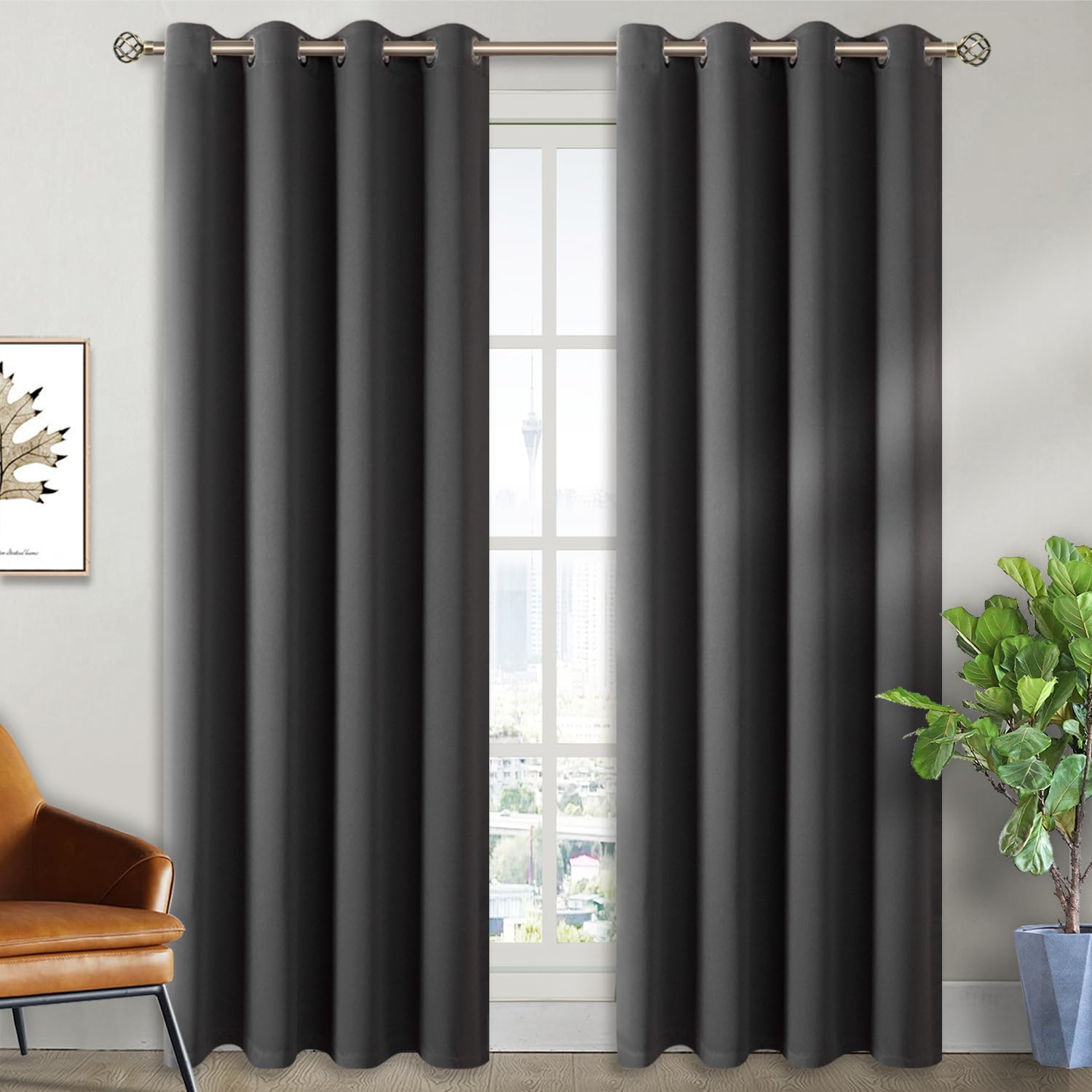 BGment Blackout Curtains - Thermal Insulated Room Darkening Panels