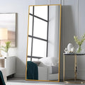 PexFix Full Length Floor Mirror 65in x 22in - Ultra Thin Gold Frame