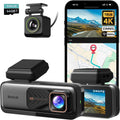 4K Dash Cam Front and Rear with ADAS - Detailed Night Vision