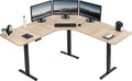 Electric Height Adjustable 71 x 71 in L-Shape Standing Desk - Smooth