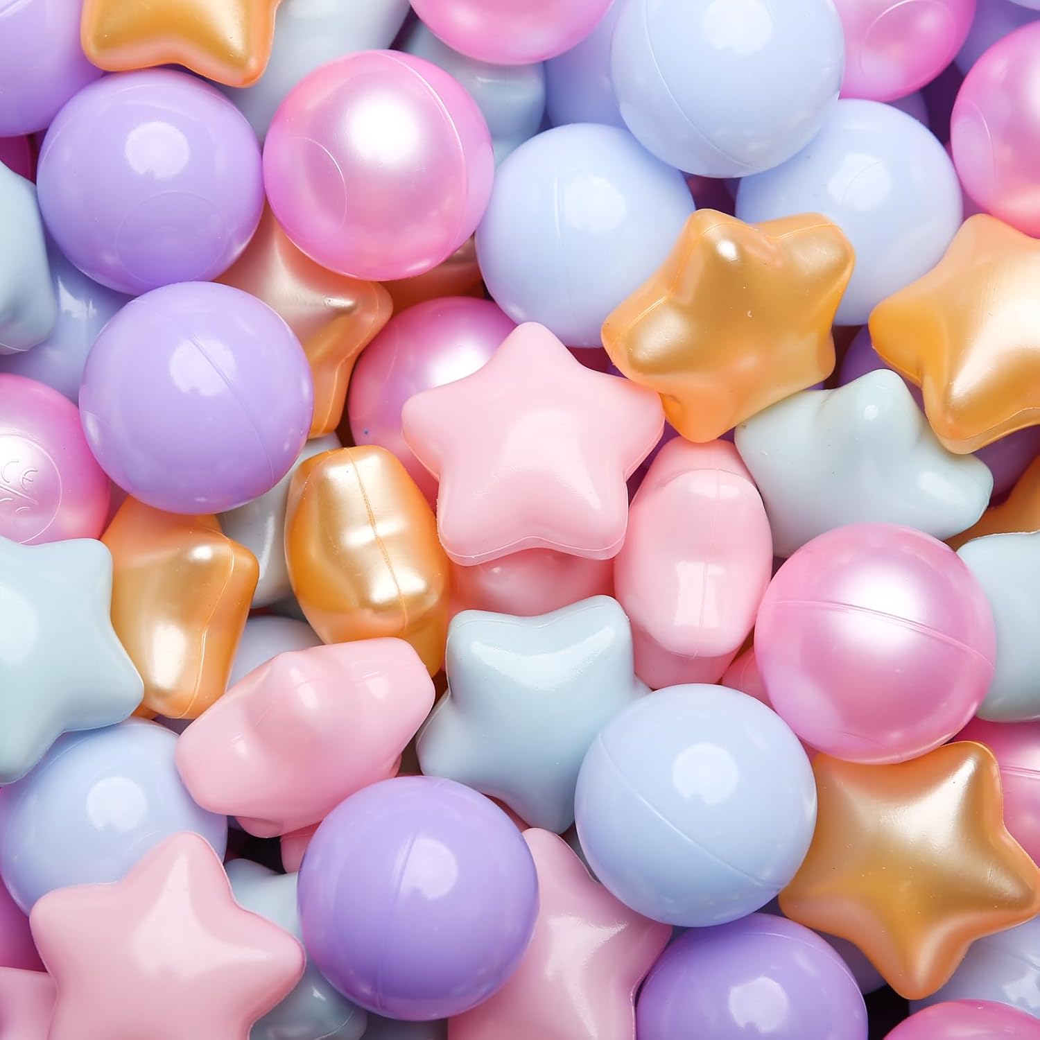 TRENDPLAY Star Ball Pit Balls for Toddlers - Fun Playtime Set