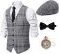 1920s Mens Gatsby Gangster Accessories Set for Men - Complete