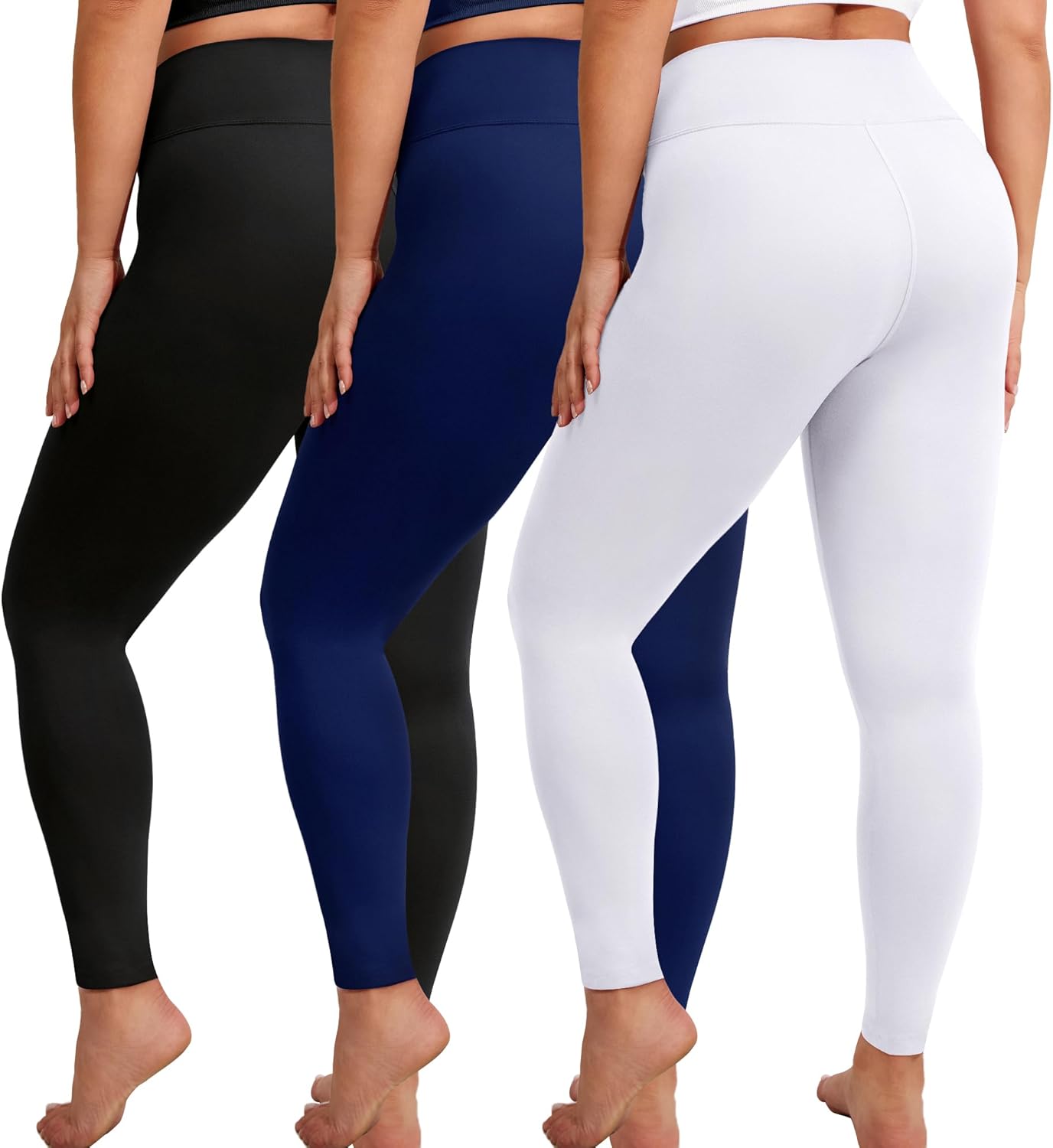 VALANDY Creamlush Plus Size Leggings for Women - Soft Stretchy Yoga
