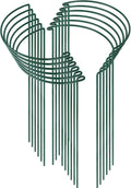 Plant Support Stakes 12 Pack 10in x 24in - Tall Metal Plant Cages