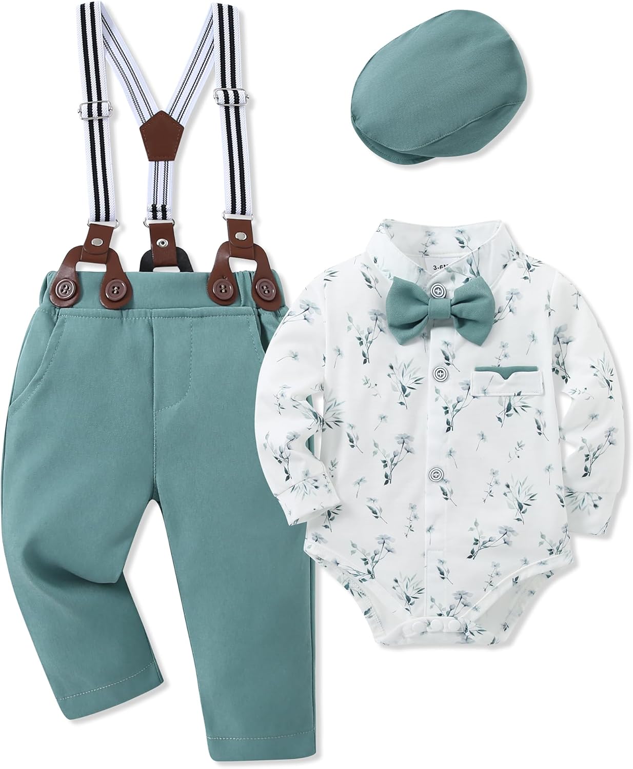 Baby Boy Clothes Suits 0-24M Stylish Infant Gentleman Outfit