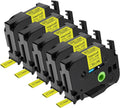 NineLeaf 5 Pack Compatible Label Tape for Ptouch 17.7mm Heat-Shrink