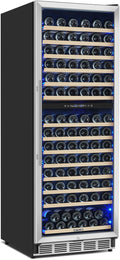 Dual Zone Wine Fridge Freestanding 175 Bottle - Large Capacity Cooler