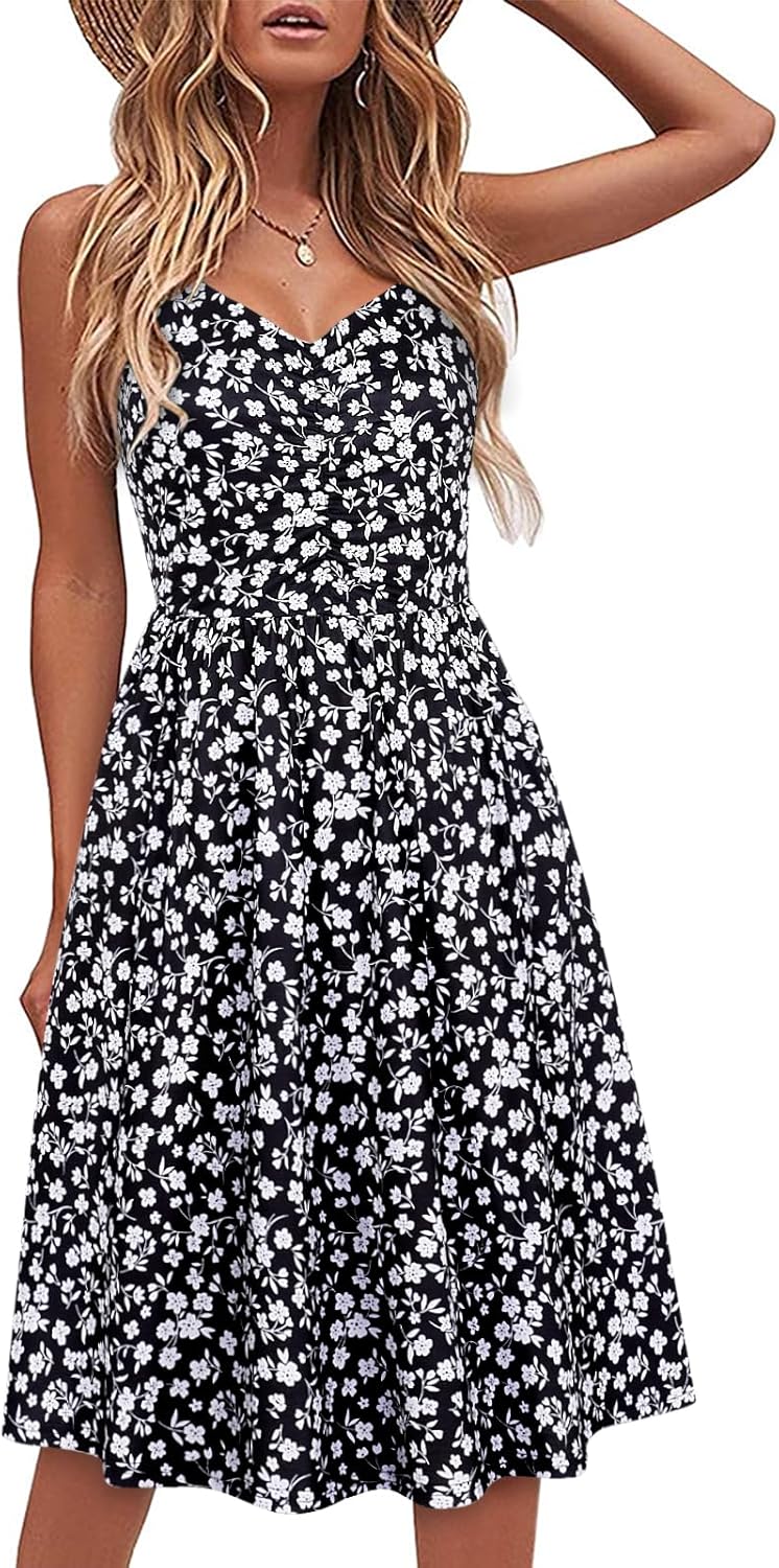 YATHON Casual Dresses for Women: Sleeveless Summer Beach Dress