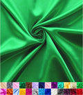 Satin Fabric Shiny 60in Wide Roll - Luxury Kelly Green 15 Yard