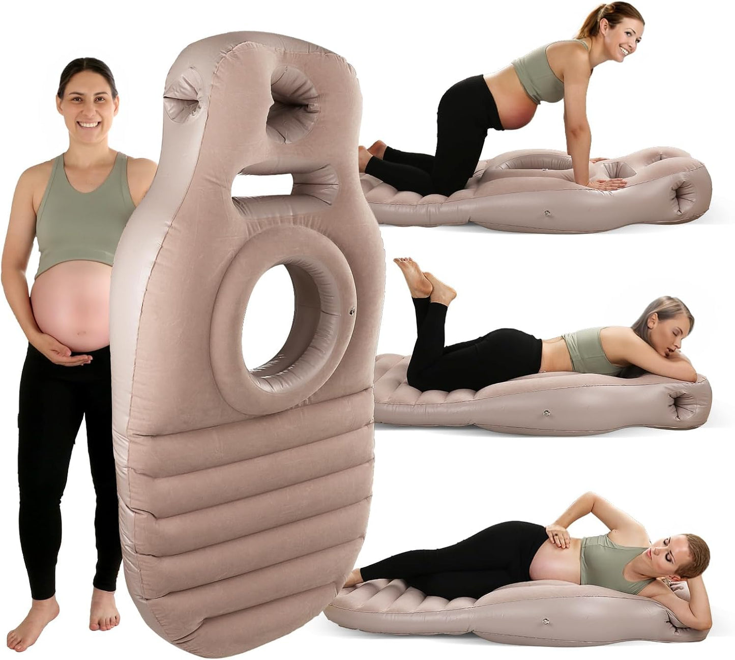 Inflatable Pregnancy Pillow for Full-Body Support and Comfort