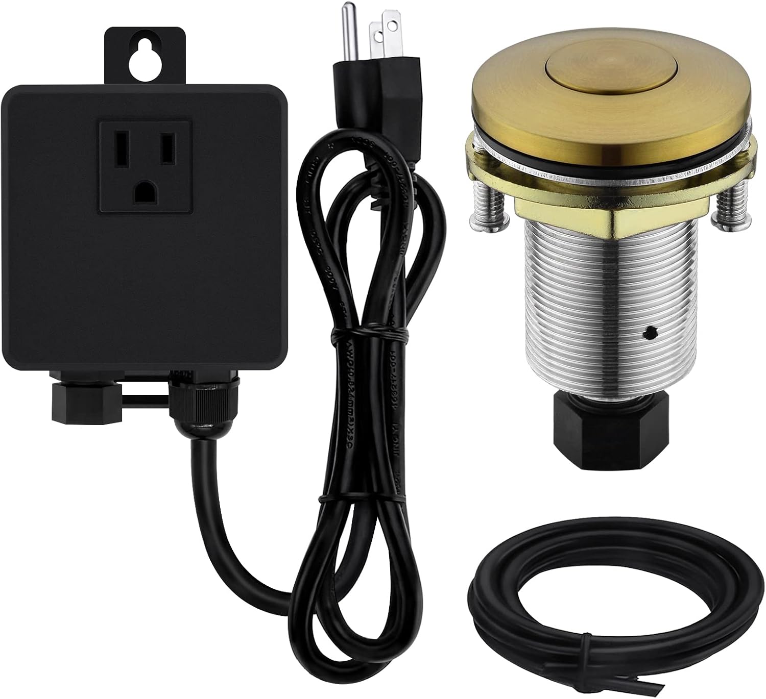 Garbage Disposal SinkTop Air Switch Kit with Stylish Button