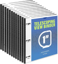 Telescoping 3 Ring Binder 1 in - Expandable, Slim & Portable