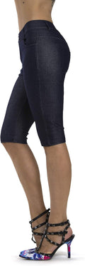 Prolific Health Women's Jean Look Jeggings Slimming Capri - Many
