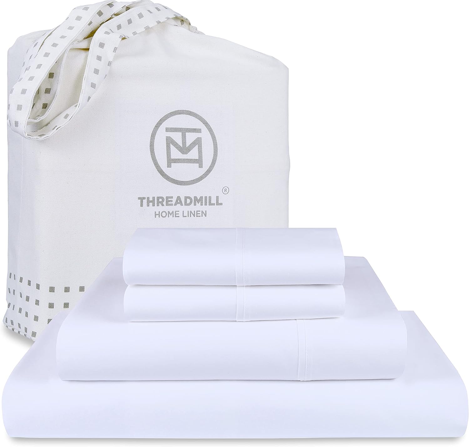 Threadmill King Sheets Set - Soft 100% Cotton Cooling Sheets