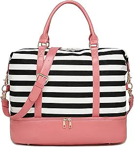 Womens Travel Weekender Bag Canvas Carry on Overnight Tote