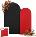 Red Black Arch Backdrop Cover 7.2 and 6ft - Stretchy Photo Arch Set