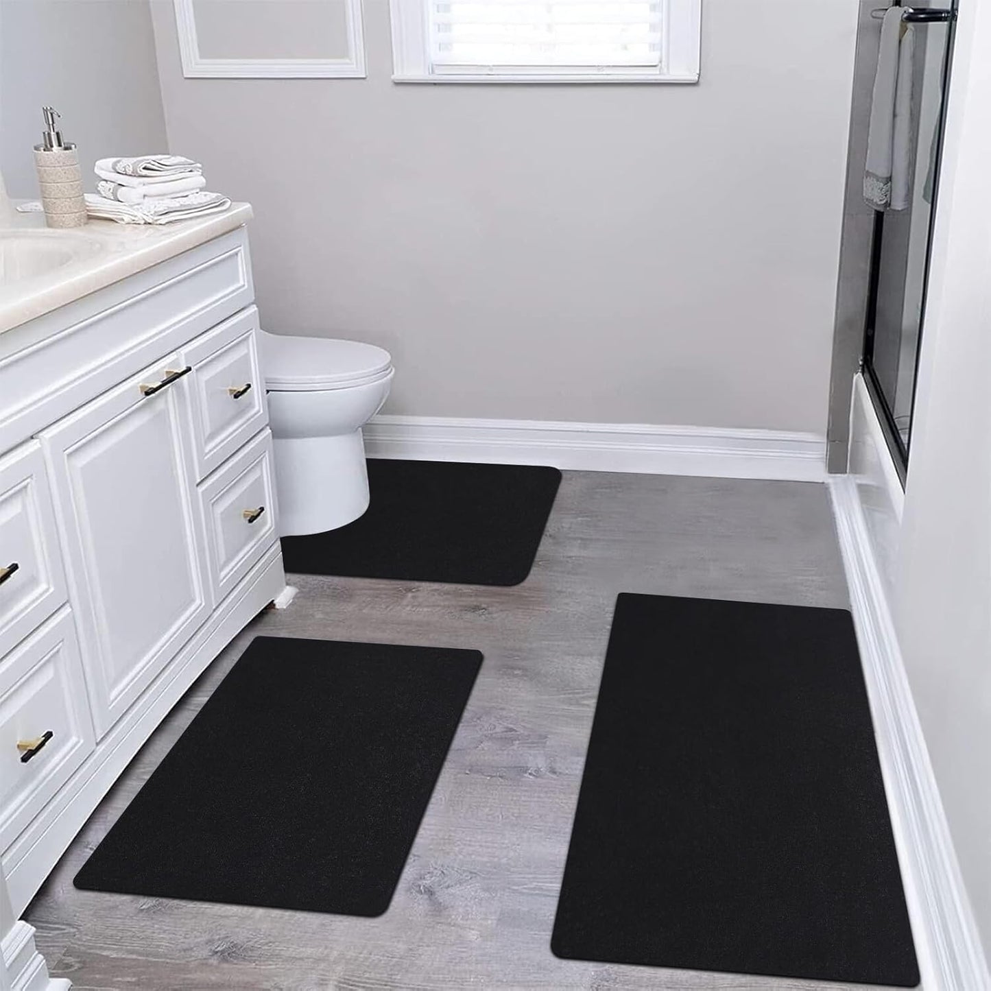 Diatomaceous Earth Bath Mat Set for Quick Drying and Comfort