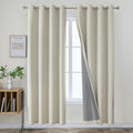 Joydeco Blackout Curtains 90 in 2 Panels - Room Darkening Drapes
