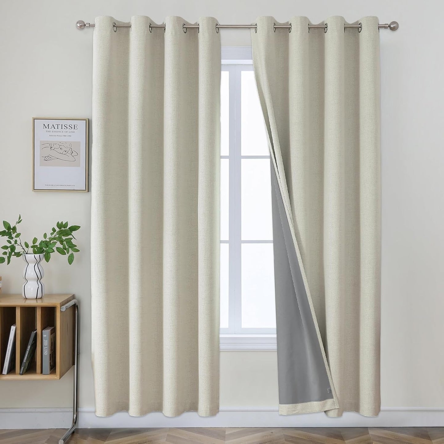 Joydeco Blackout Curtains 90 Inches Long for Total Darkness