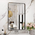 WEER Black Bathroom Mirror 20x30 in Matte Black Frame - Durable