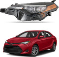 Headlight Assembly Headlamp Replacement for Toyota Corolla 2017-2019