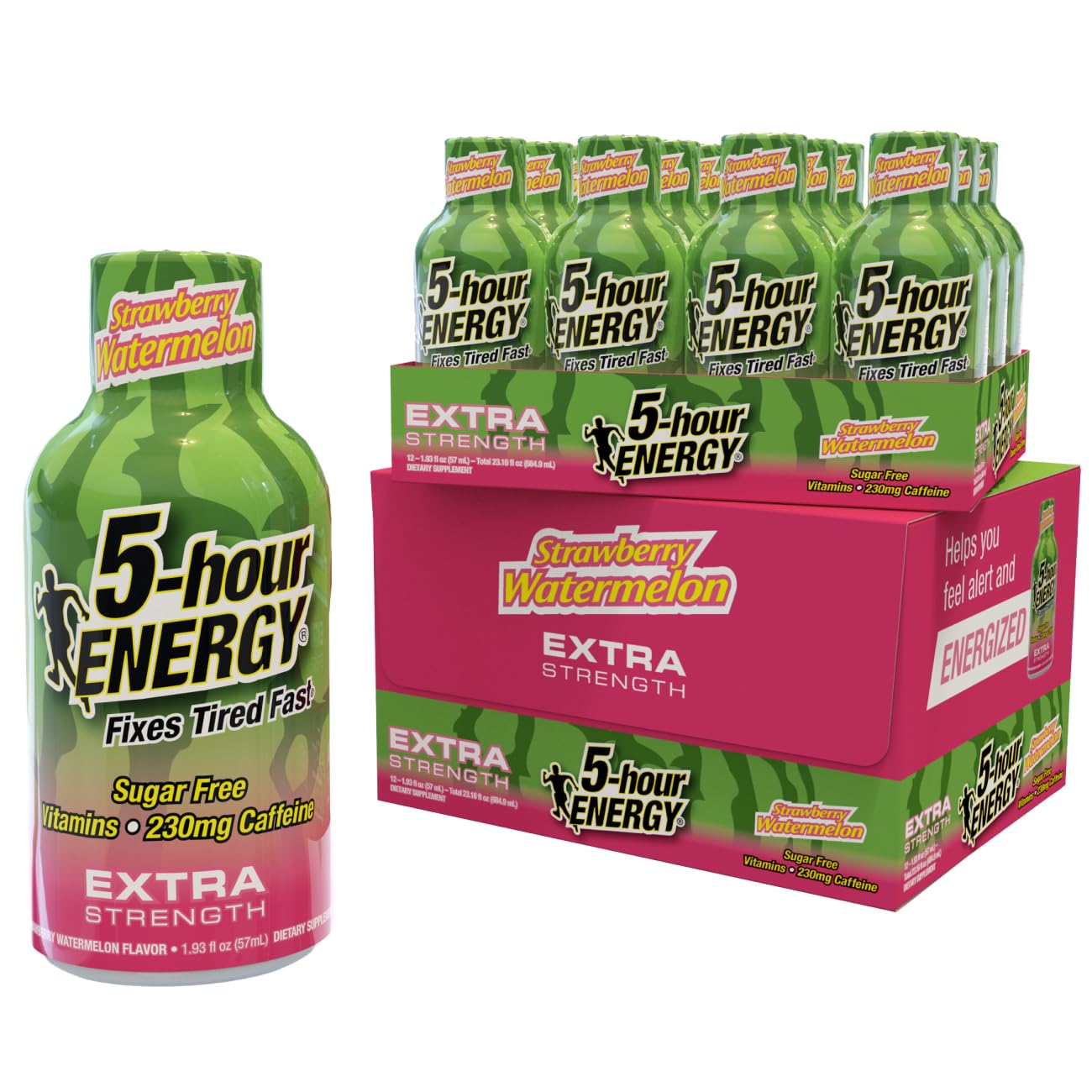 5-Hour Energy Extra Strength Strawberry Watermelon Shots Review