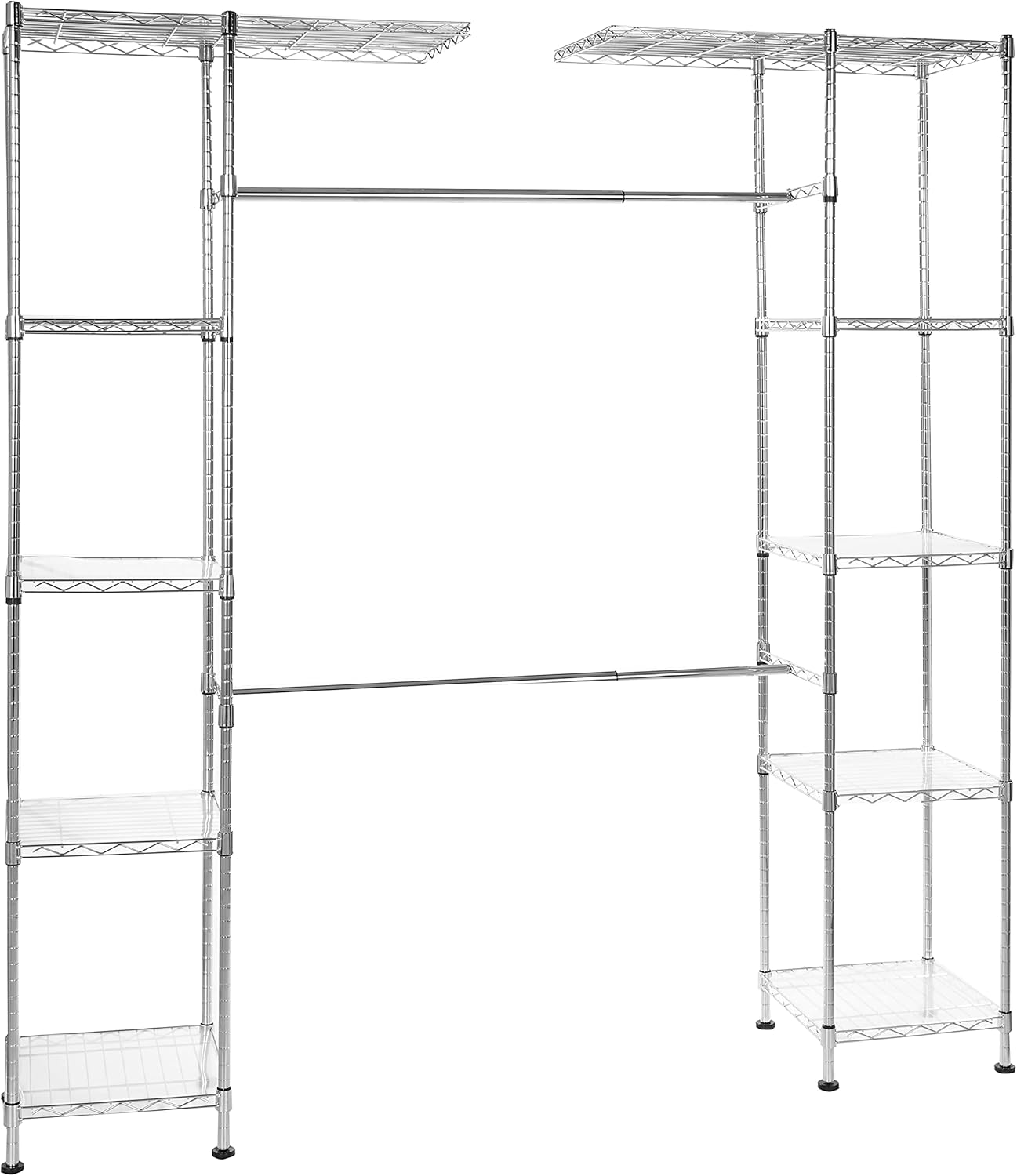 Expandable Adjustable Metal Hanging Storage Organizer Rack
