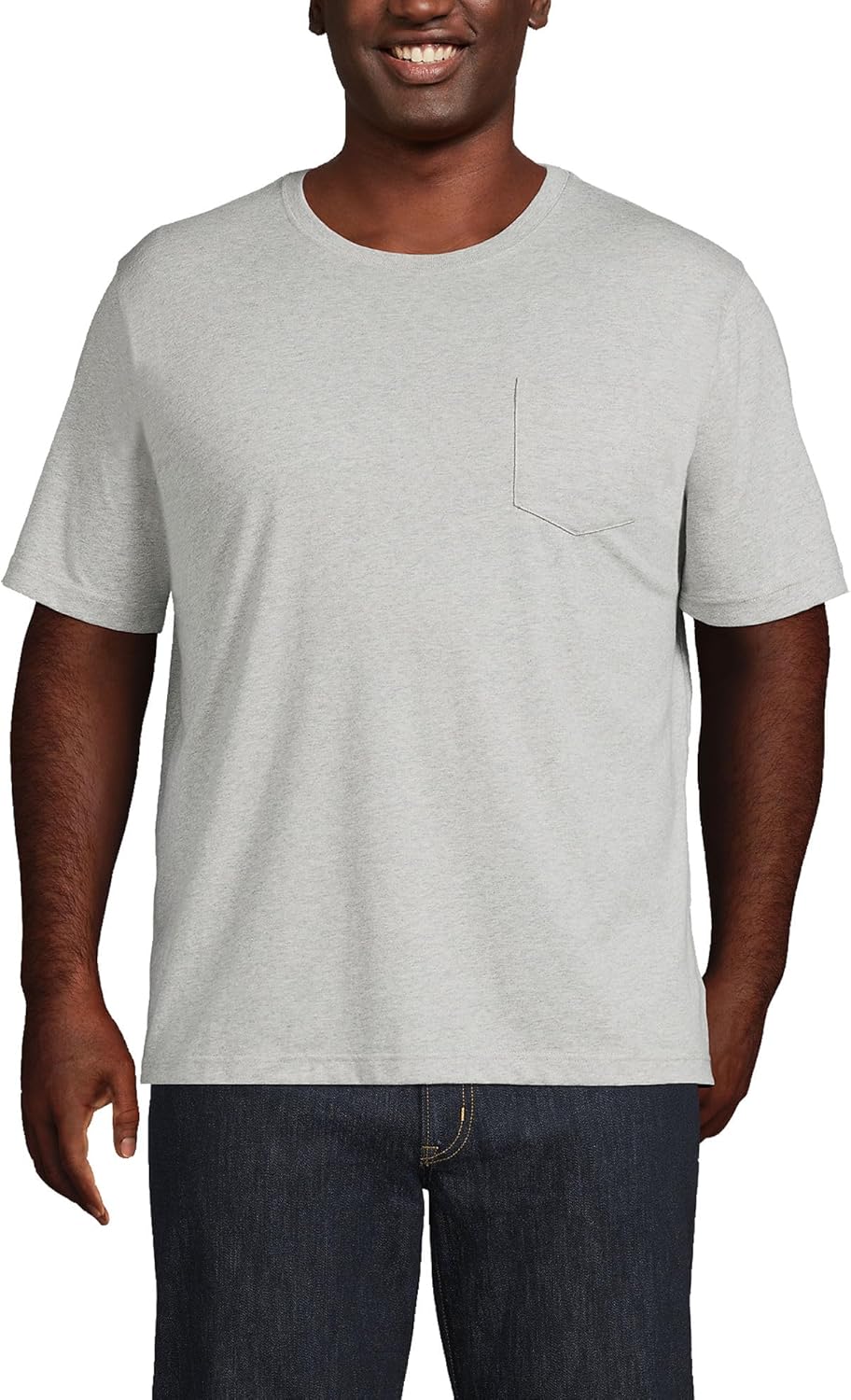 Lands' End Men's Super-T Short Sleeve T-Shirt with Pocket Review