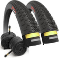 Fincci Gravel 700x38c Bike Tire Set with Inner Tubes for All Bikes