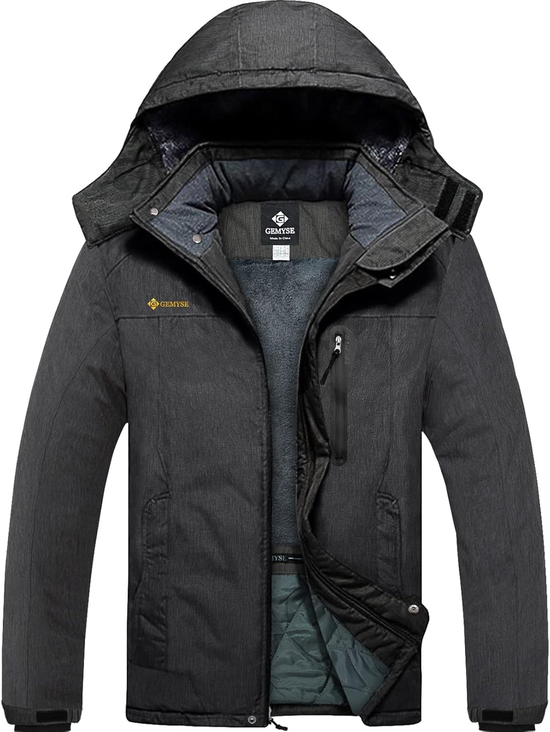 GEMYSE Men's Ski Snow Jacket: Warm, Waterproof Winter Coat