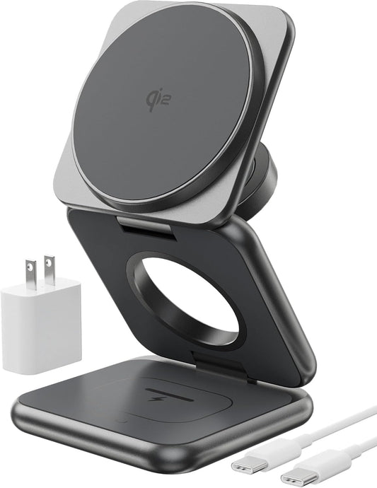 Foldable 3 in 1 Charging Station for iPhone, AirPods, Watch