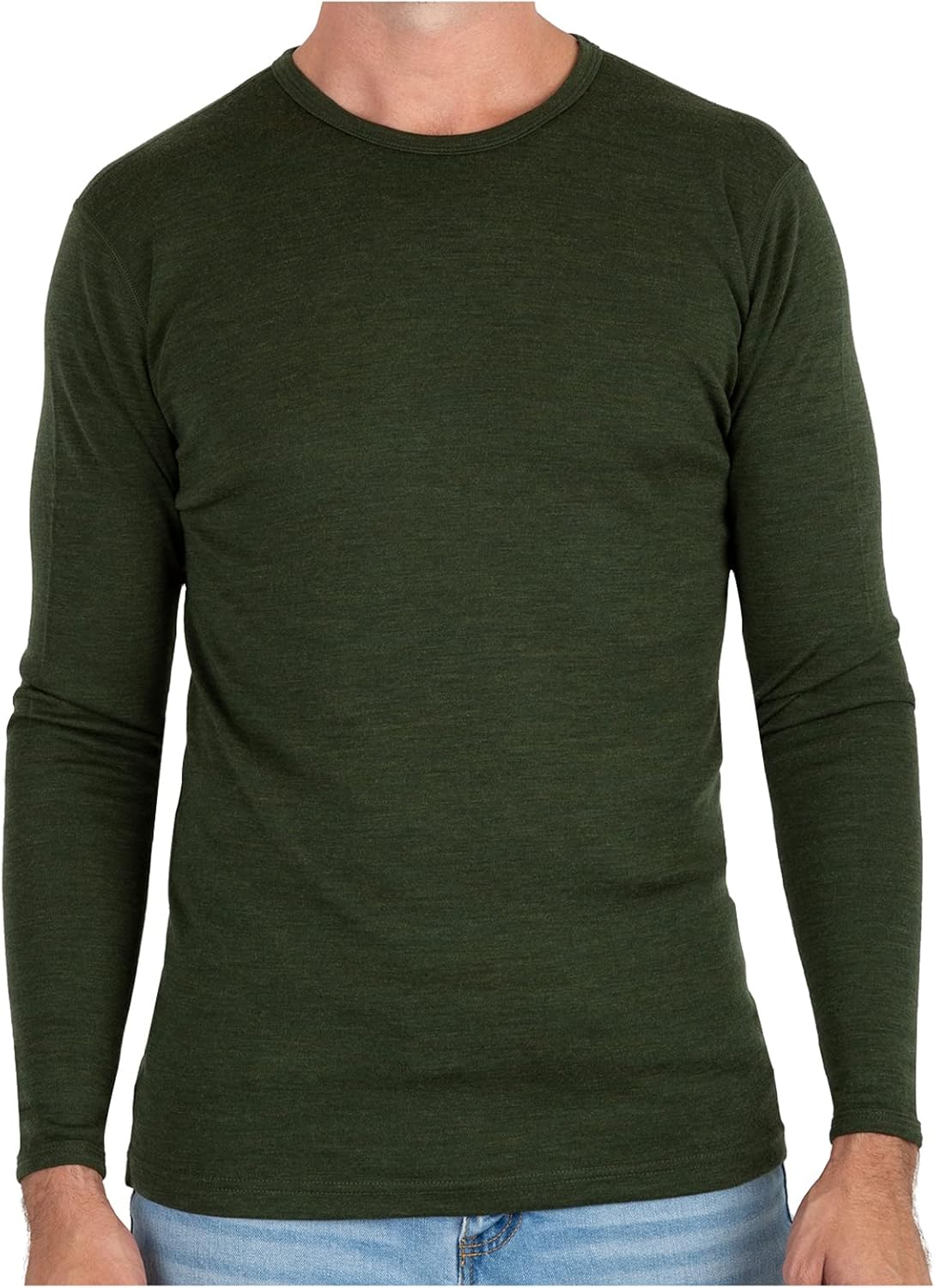 MERIWOOL Mens Base Layer - 100% Merino Wool Thermal Shirt