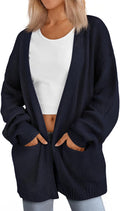 LILLUSORY Womens Oversized Cardigans Soft Knit Cardigan Sweater Match