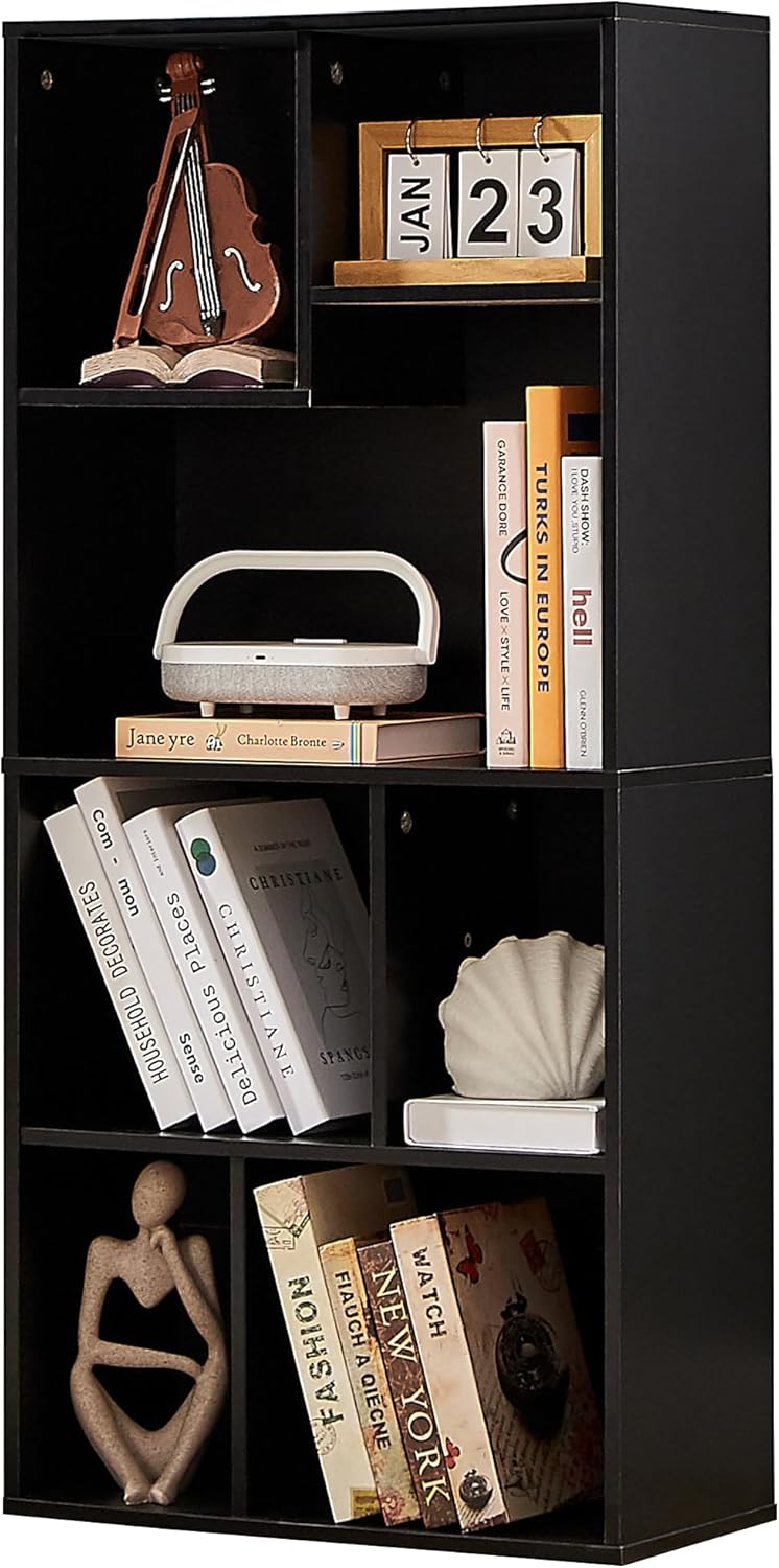 VECELO 42 Inch High Bookcase for Modern Storage Solutions