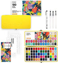 Grabie 100 Colors Premium All-In-One Watercolor Paint Set - Portable