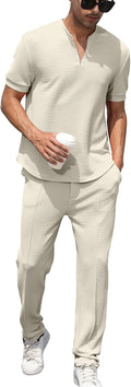 Men's Tracksuits 2 Piece Athletic Jogging Outfit - Breathable Stretch